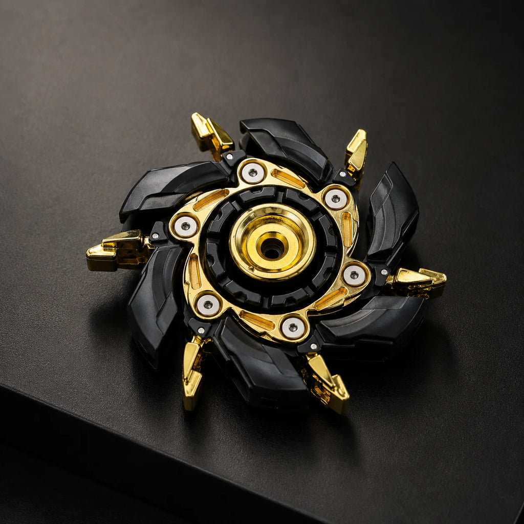 Magnetic Metal Fidgety Mood Buster Open Armor Spinning TopFidget Toys