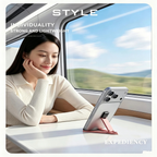 Foldable Keychain Phone Stand - Compact Metal Phone Holder