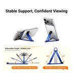 Foldable Keychain Phone Stand - Compact Metal Phone Holder
