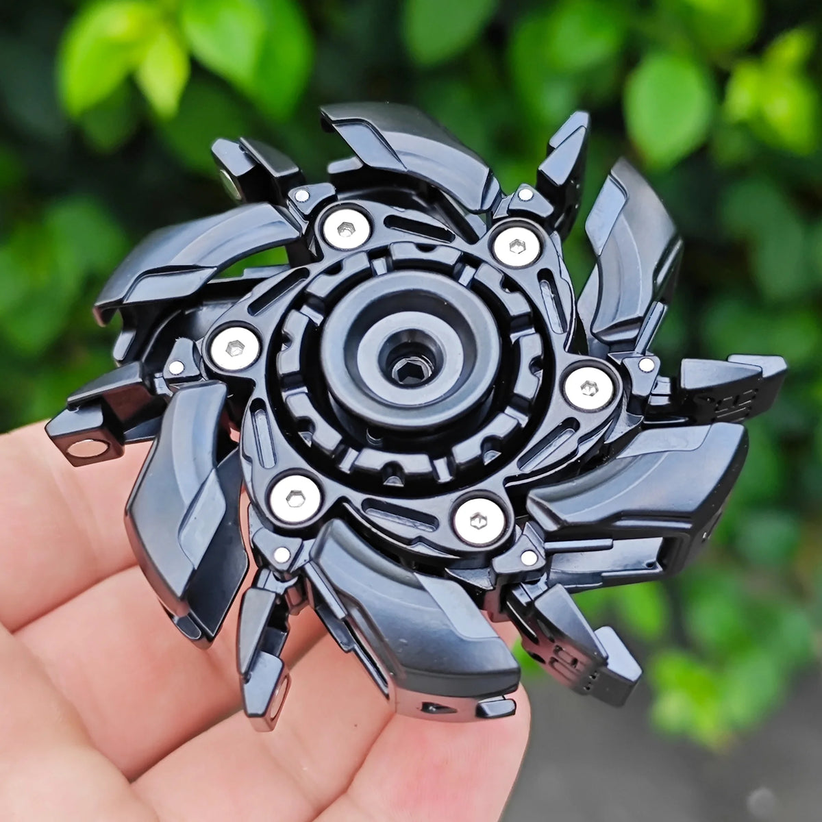 Magnetic Metal Fidgety Mood Buster Open Armor Spinning TopFidget Toys