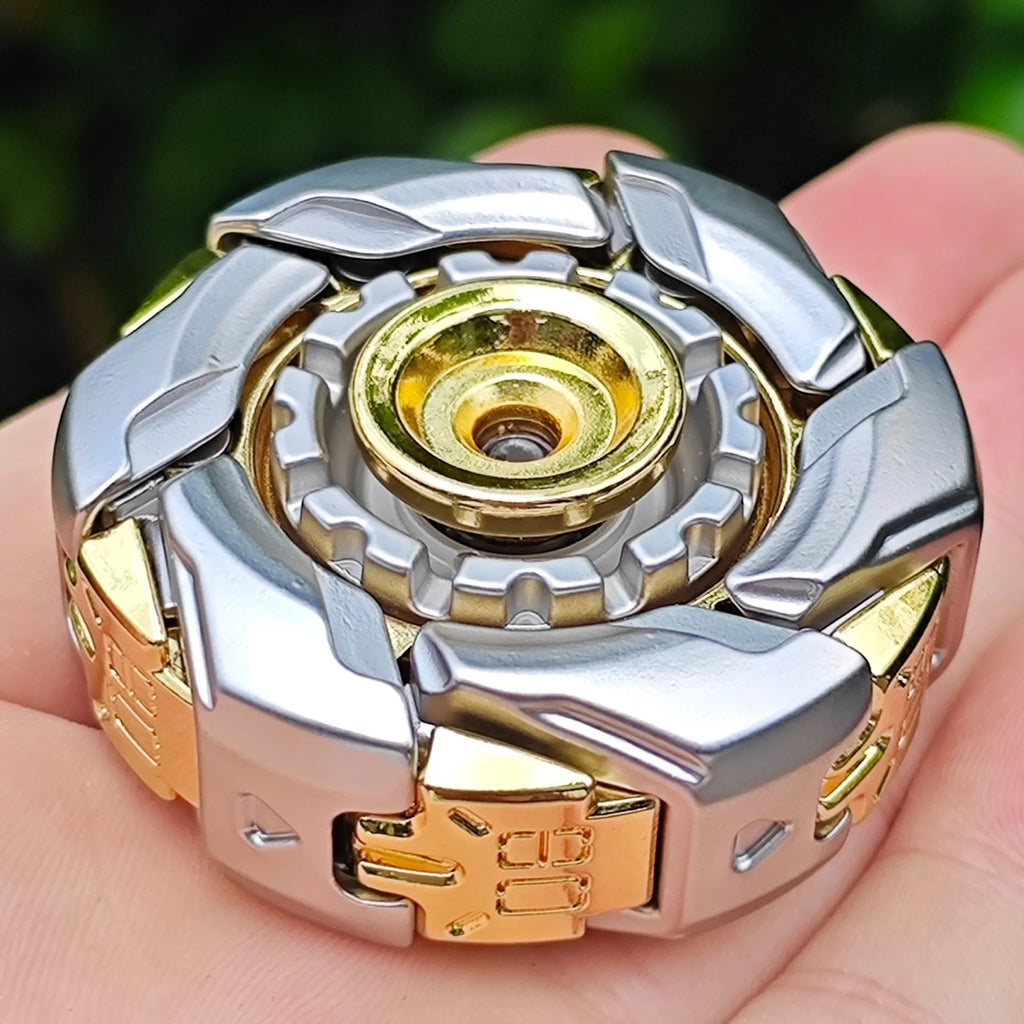Magnetic Metal Fidgety Mood Buster Open Armor Spinning TopFidget Toys
