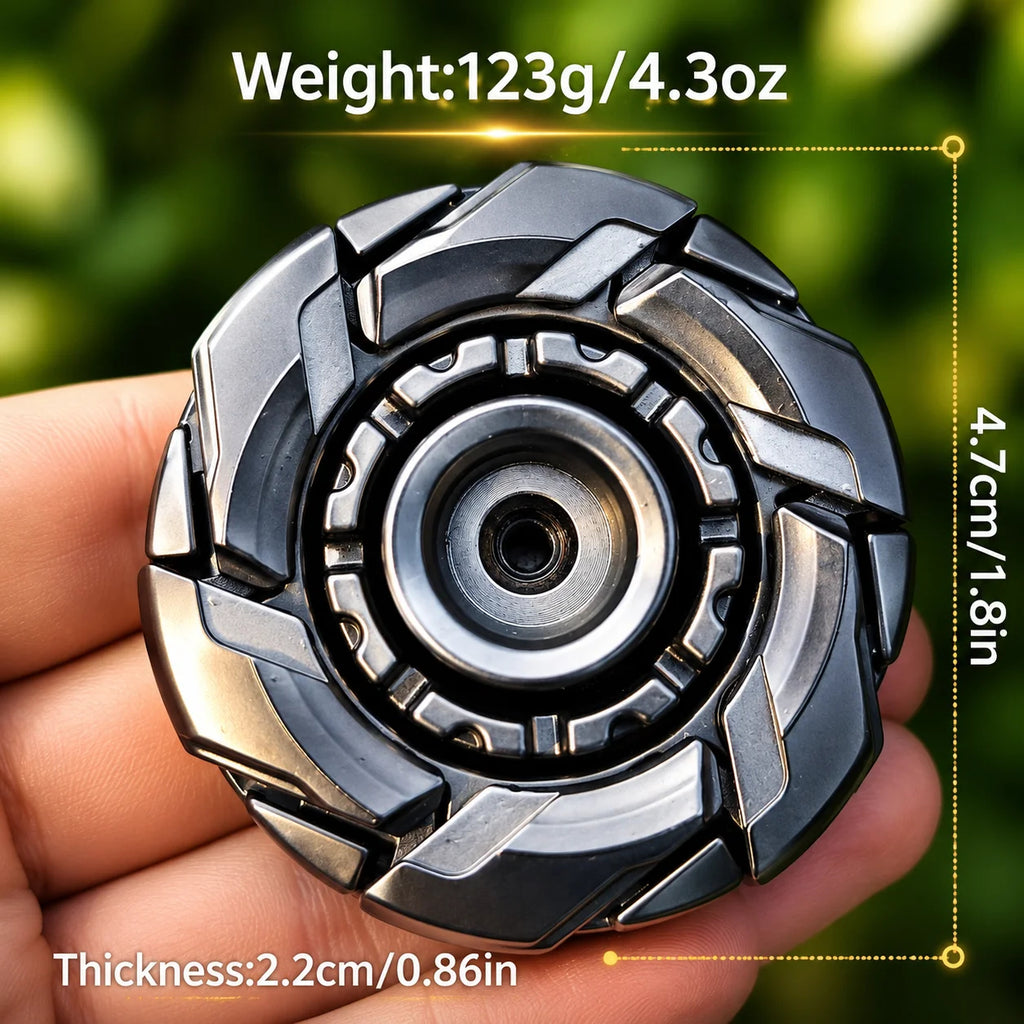 Magnetic Metal Fidgety Mood Buster Open Armor Spinning TopFidget Toys