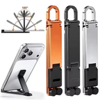 Foldable Keychain Phone Stand - Compact Metal Phone Holder