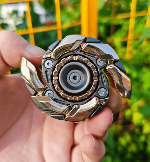 Magnetic Metal Fidgety Mood Buster Open Armor Spinning TopFidget Toys